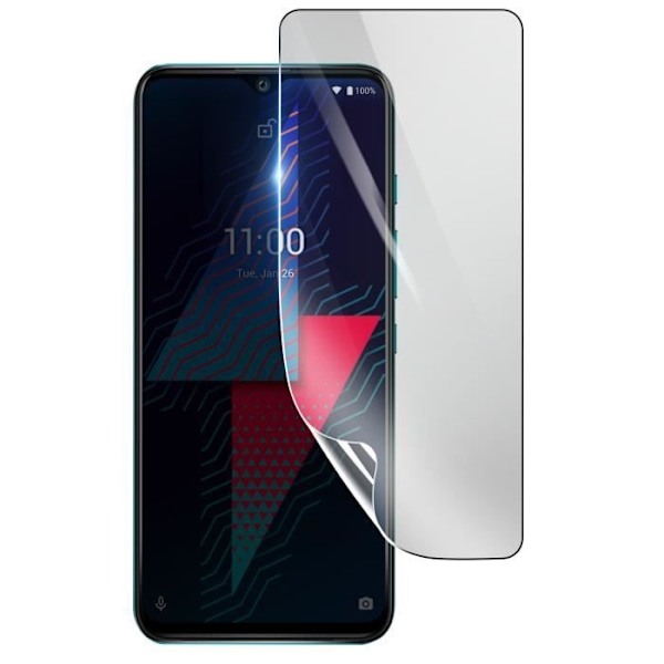 Skyddsfilm - 3MK - Wiko Power U30 - Stötsäker Hydrogel - Transparent - Reptålig Transparent