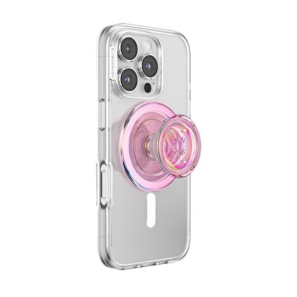 Støtte Smartphone PopGrip MagSafe Funktion Stativ og Selfie Fastgørelse Solid PopSockets Rosa Ros