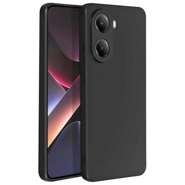 Coque för Xiaomi Poco X7 Pro Silikon Mjuk Matt Svart Svart