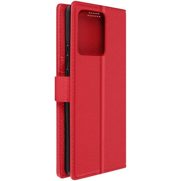 AVIZAR Fodral till Motorola Edge 40 Neo - Röd - Videostöd för Flip Wallet Röd