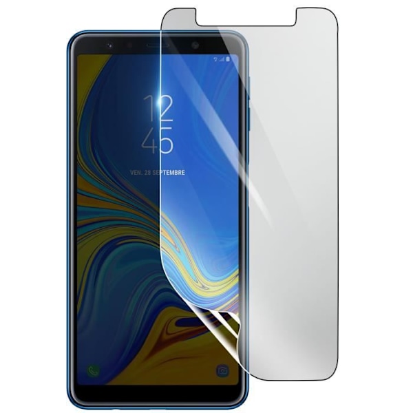 Näytönsuoja - 3MK - Samsung Galaxy A7 - Iskunkestävä Hydrogeeli - Läpinäkyvä - Naarmuuntumaton Transparent