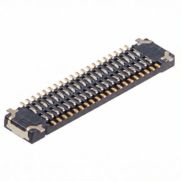 FPC LCD connector til Samsung Galaxy A14 5G / A05 40 pins Sort / Guld Svart
