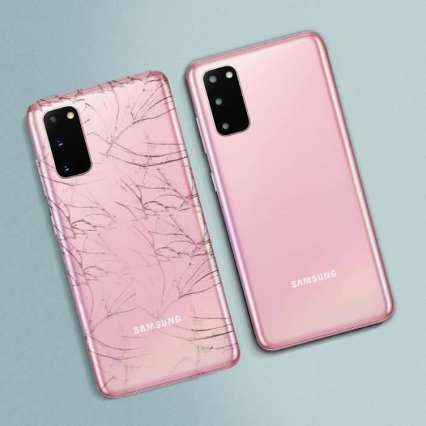 Akun suojus - Samsung Galaxy S20 - Vaihtotakakansi - vaaleanpunainen Rosa