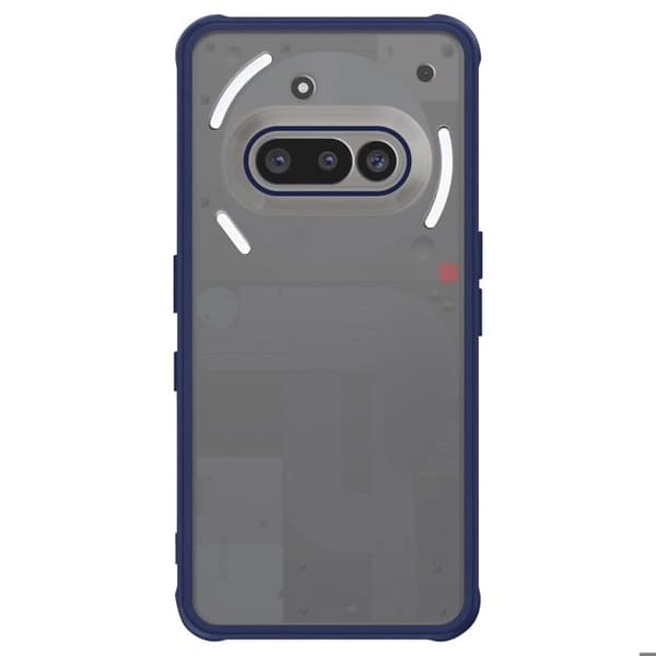 Coque Antichoc - Nothing - Telefon 3a - Blå Translucent - Forstærkede Hjørner - Antislip Overflade Blå