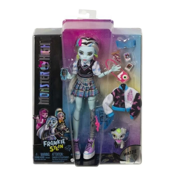 Monster High Frankie Stein docka med husdjur Flerfärgad