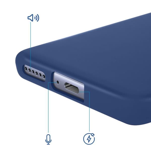 Silicone Anti-glid Blå Soft-Touch Skal för Redmi Note 15 4G Blå