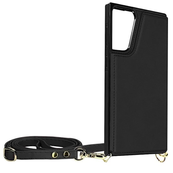 Samsung Galaxy S21 Plus multifunktionslinsfodral med svart rem Svart