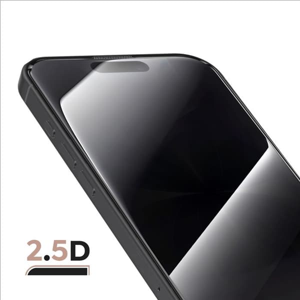 Härdat glas för iPhone 17 / 16 Pro Stötsäker med installationskit Magic Box Zanaé Transparent Vit