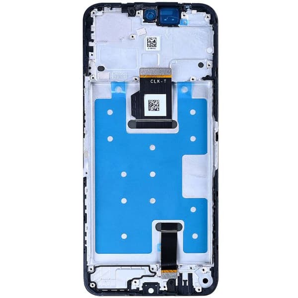 Full LCD Touchscreen for Honor 200 Smart with Integrated Black Chassis Svart