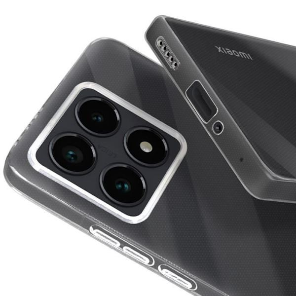 Suojapaketti Xiaomi 14T pehmeälle kotelolle ja karkaistulle lasille Mayaxess Transparent Transparent