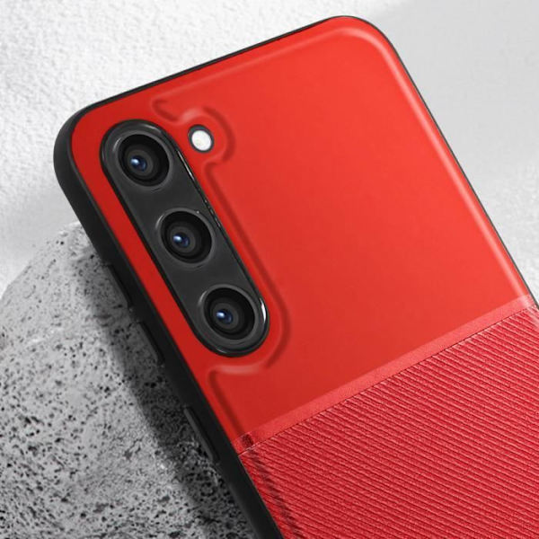 Fodral kompatibelt med Samsung S23 Plus Anti-fingerprint Red Fodral