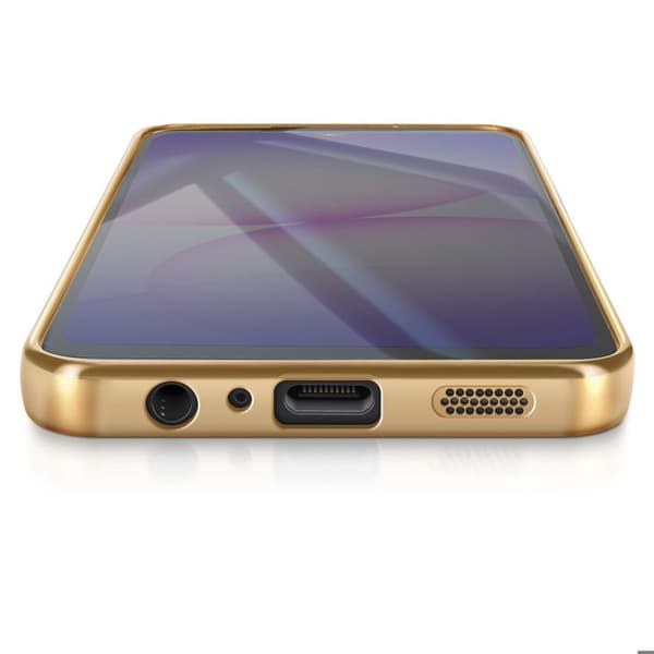 MagSafe-skal - AVIZAR - Galaxy A07 - Krom-guld - Blød - Elegant og moderne Gul
