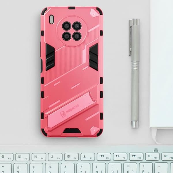 Coque - ADVISE - Huawei Nova 8i / Honor 50 Lite - Rosa - Stødabsorberende - Sammenklappelig stativ rosa
