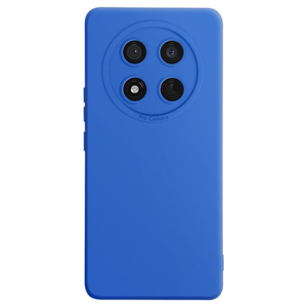 Coque för Honor Magic 7 Lite Silikon Slät Kamera Blockerad Blå Blå