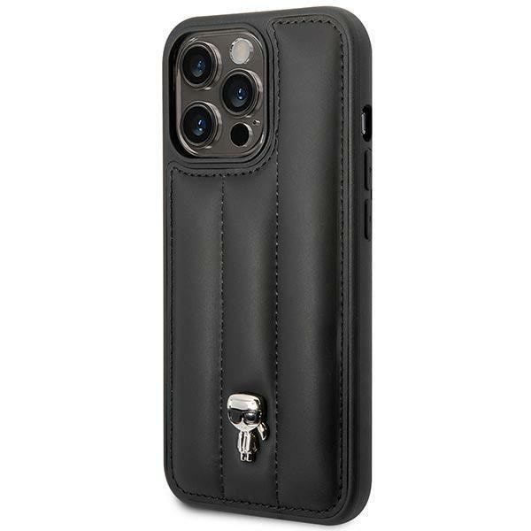 Karl Lagerfeld Puffy Ikonik Pin-etui til iPhone 14 Pro (sort) - 3666339077730