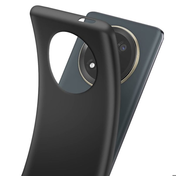 Coque til Honor Magic 7 Lite Blødt Silikone Tynd Belægning Mayaxess Sort Svart