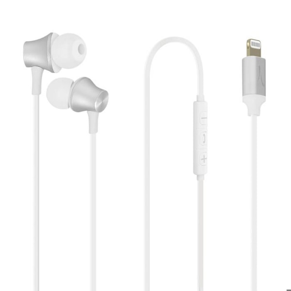 Lightning hörlurar In-ear med multifunktionsknapp Akashi Vit Vit