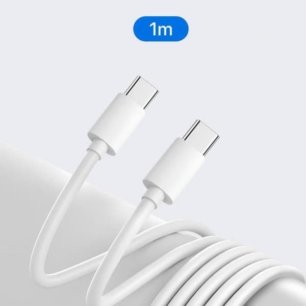 USB-C kabel - MAYAXESS - Samsung Galaxy S24/S24 FE - 20W - 1 meter - Hvid Vit