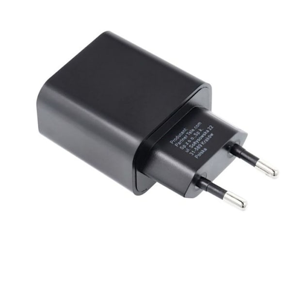 USB-C Vægoplader 25W Power Delivery og Quick Charge Kompakt Blå Stjerne Sort Svart