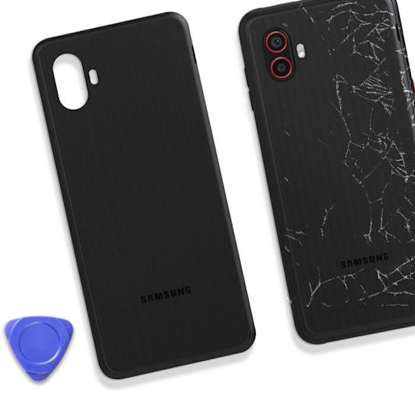 Bagglas til Samsung Galaxy Xcover 6 Pro Original Service Pack Samsung Sort Svart