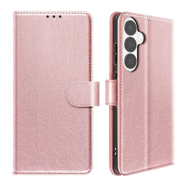 Pungetui til Galaxy S26 Serie Chesterfield Prægning Stativfunktion Rosa Ros