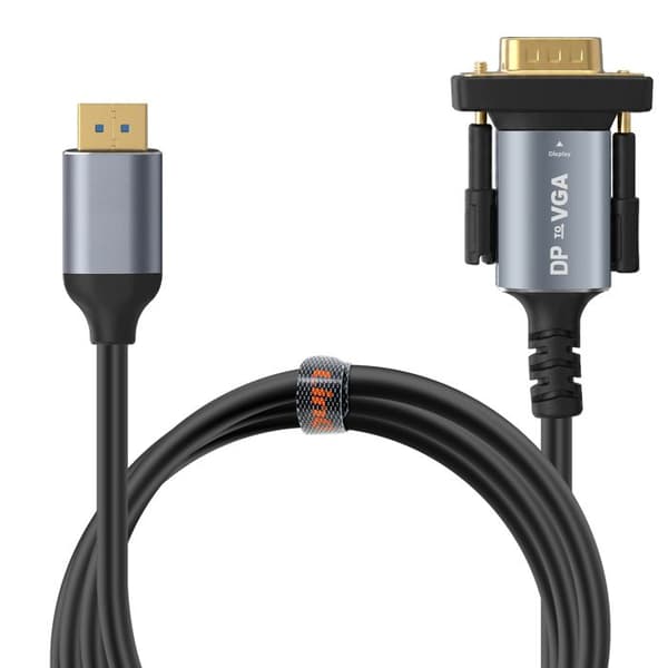 DisplayPort - VGA -videoadapterikaapeli 1.8m Full HD 1080p 60Hz LinQ Musta
