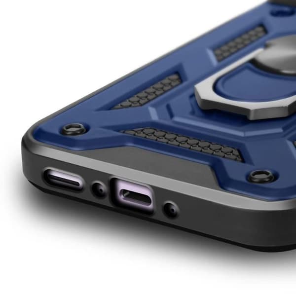 Coque - Mayaxess - Samsung Galaxy A56 - Antichoks - Ring Support - Kameradække Blå