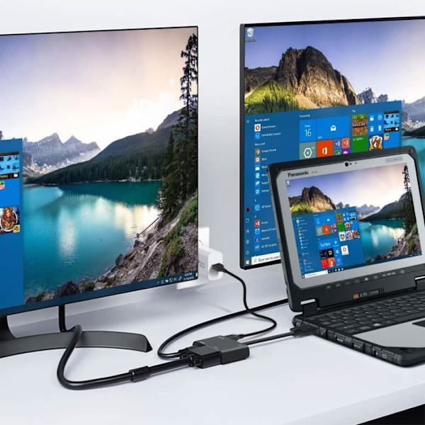 VGA till HDMI och VGA kvinnlig adapter videoadapter