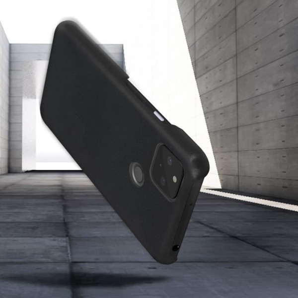 Coque - AVIZAR - Google Pixel 4A 5G - Hårdskydd - Vintage Läder Svart - Lätt Svart