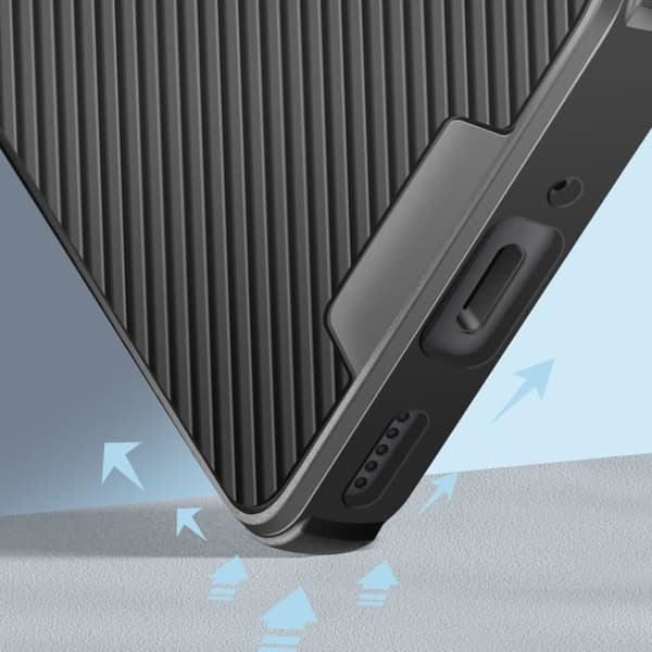 Coque til Xiaomi Redmi Note 14 Pro og 14 Pro Plus Stødabsorberende Nillkin Sort Svart