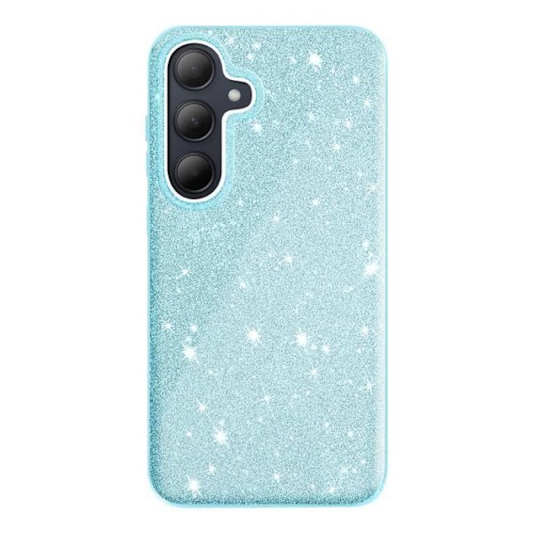 Coque Paillette för Samsung Galaxy A35 Ultrafin Silikon Blå Blå