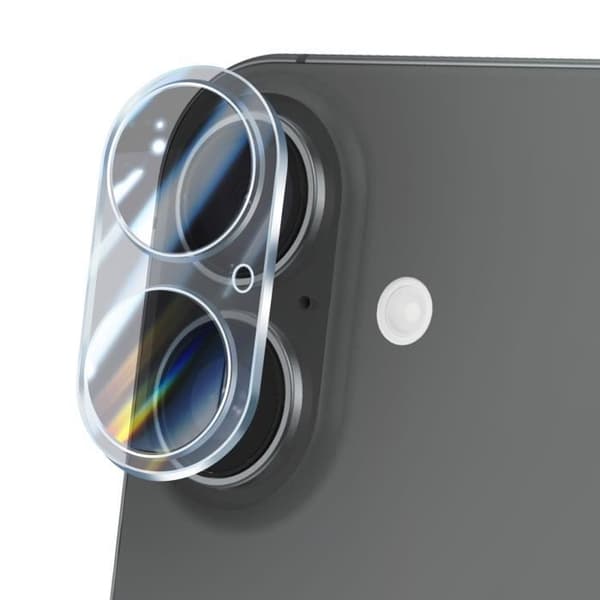 Skyddstillbehör - Härdat Glas Kamera iPhone 16 Plus - Hårdhet 9H - Rep- och stötresistent - Transparent Transparent