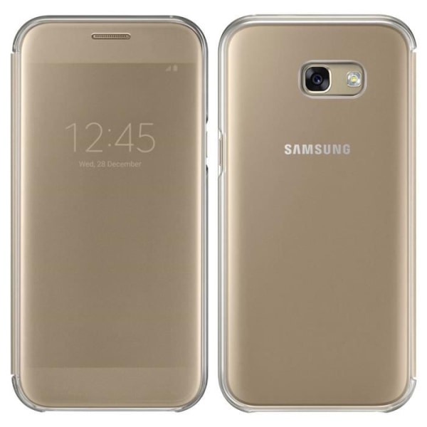 Alkuperäinen Samsung Galaxy A5 2017 Folio Case - Clear View -kuori - kulta