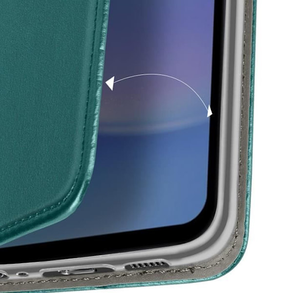 Fodral till Samsung Galaxy A15 - AVIZAR - Stativfunktion - Smart Series - Mörkgrön Grön