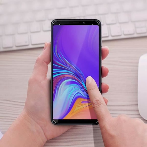 Film til Samsung Galaxy A9 2018 Skærmbeskytter af hærdet glas 9H 0,3 mm Gennemsigtig