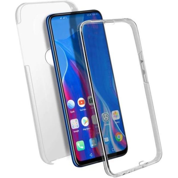 Huawei P Smart Z/Honor 9X Case Fuld Hård Bagside Forside Blød Gennemsigtig Hvid