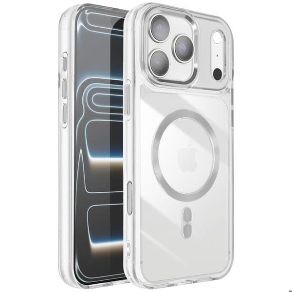 MagSafe Cover - ADVARSEL - iPhone 17 Pro Max - Sølv - Optimal beskyttelse - Raffineret design Grå