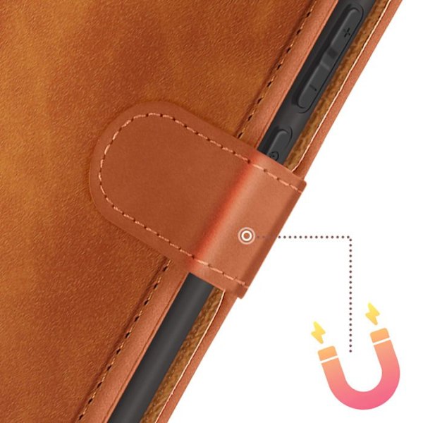 Cover til Oppo Reno 13 Pung med Magnetisk Flap Brun kastanj