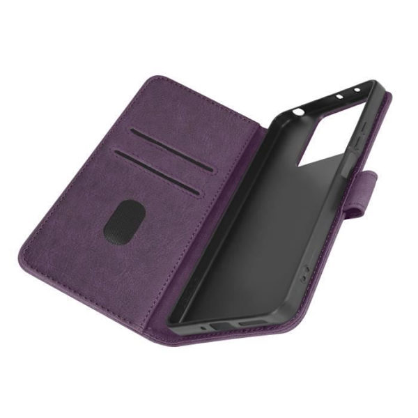 Kotelo Xiaomi Redmi Note 13 5G:lle - AVIZAR - Chesterfield - Lompakko ja videoteline - Tumman violetti Lila