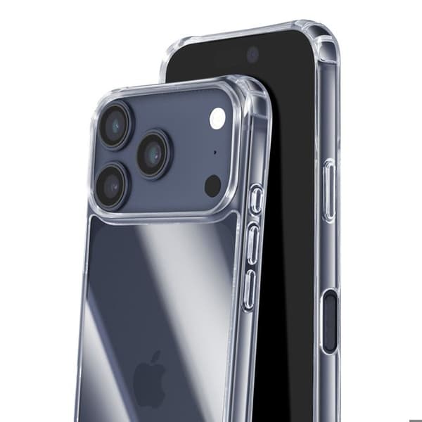 Skydd för iPhone 17 Pro Serie Soft Touch med Transparent Nackband Vit