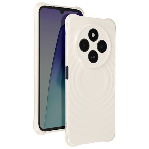 Cover til Samsung Galaxy A16 - Stødabsorberende med 3D Bølge Tekstur, Sort