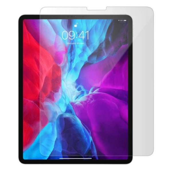 Film iPad Pro 11 2020 affaset hærdet glas Fuld beskyttelse Mocolo Transparent White