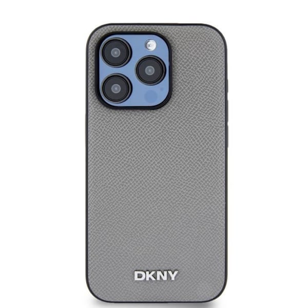 IPhone 14 Pro Max MagSafe Elegantti Kuori Metallologolla DKNY Harmaa Grå