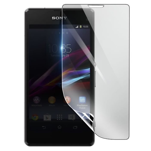Näytönsuoja - 3MK - Sony Xperia Z1 Compact - Iskunkestävä Hydrogeeli - Läpinäkyvä - Naarmuuntumaton Transparent