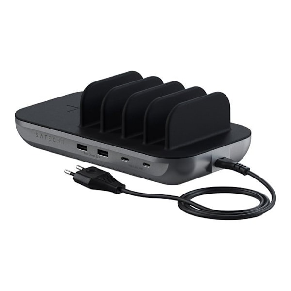 Ladestation - Satechi - Dock 5 - Trådløs opladning - 5 porte - USB-C og USB-A