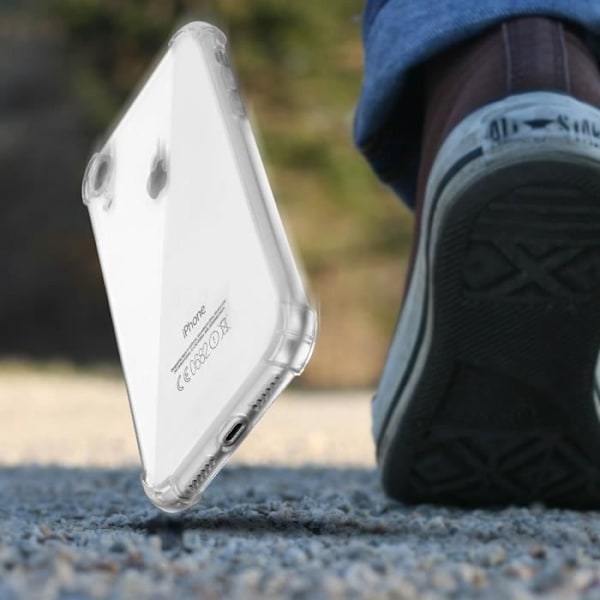 Kuori - Silikoni - iPhone XR - Pehmeä - Läpinäkyvä - Vahvistetut kulmat transparent