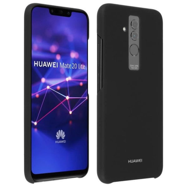 Coque - Huawei - Mate 20 Lite - Hård Beskyttelse - Blank Finish - Sort Svart