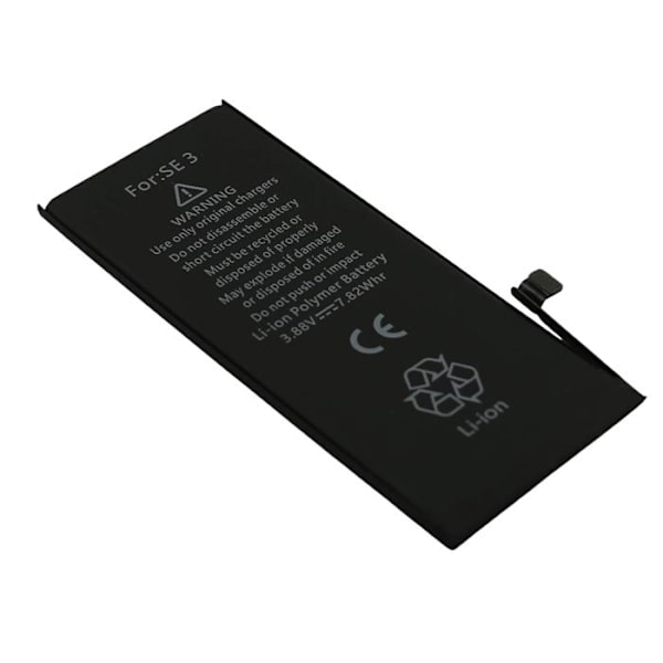 Erstatningsbatteri til iPhone SE 2022 / A2783 Li-Polymer 3,88V 2018mAh Sort Svart