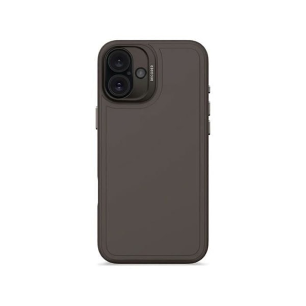 Coque - DECODED - iPhone 16 Plus - Antimikrobielt Silikone - Kompatibel med MagSafe - Sort Svart