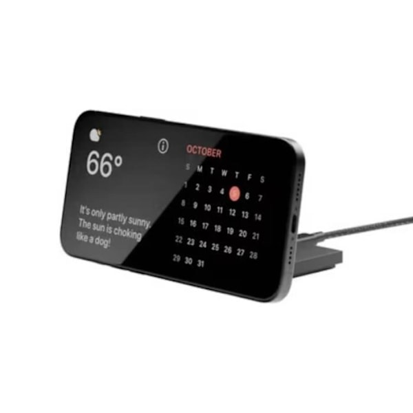 Trådløs oplader til iPhone Rise Solo Magnetisk Qi2 Native Union Sort Svart